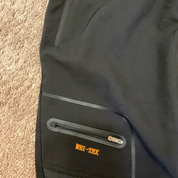 🛑SOLD🛑SOLD🛑WEI TEK TACTICAL/SKI Durable Black Cargo Pants w/Adjustable Waistband - Picture 7 of 15